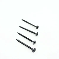 Drywall screw coarse thread black phosphated